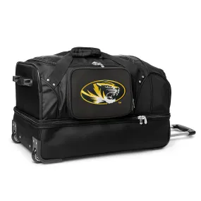 Missouri Tigers 27" Black Rolling Drop Bottom Duffel