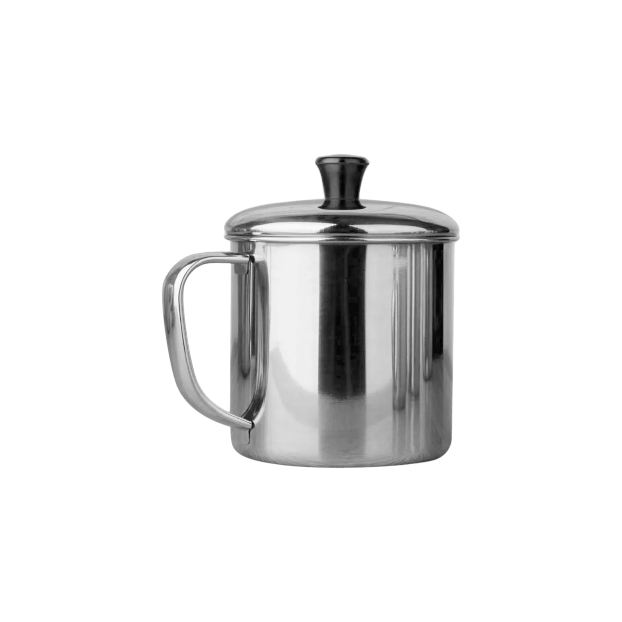 Mug Pot Stainless Steel with Lid 8.5x8cm XSS2048