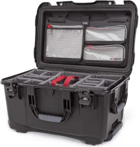 Nanuk 938 Waterproof Hard Case with Lid Organizer and Padded Divider, Black 938-6001