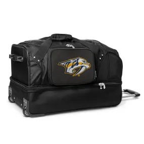 Nashville Predators 27" Black Rolling Drop Bottom Duffel