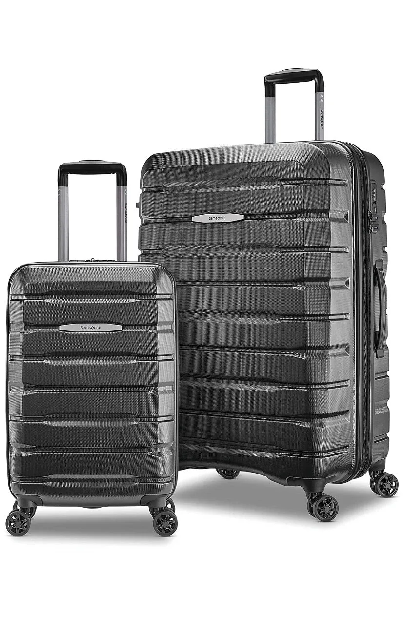 New NO TAGS Samsonite Tech 2.0 Hardside Expandable Luggage with Spinner Wheels, 2-Piece Set (21/27) Dark Grey