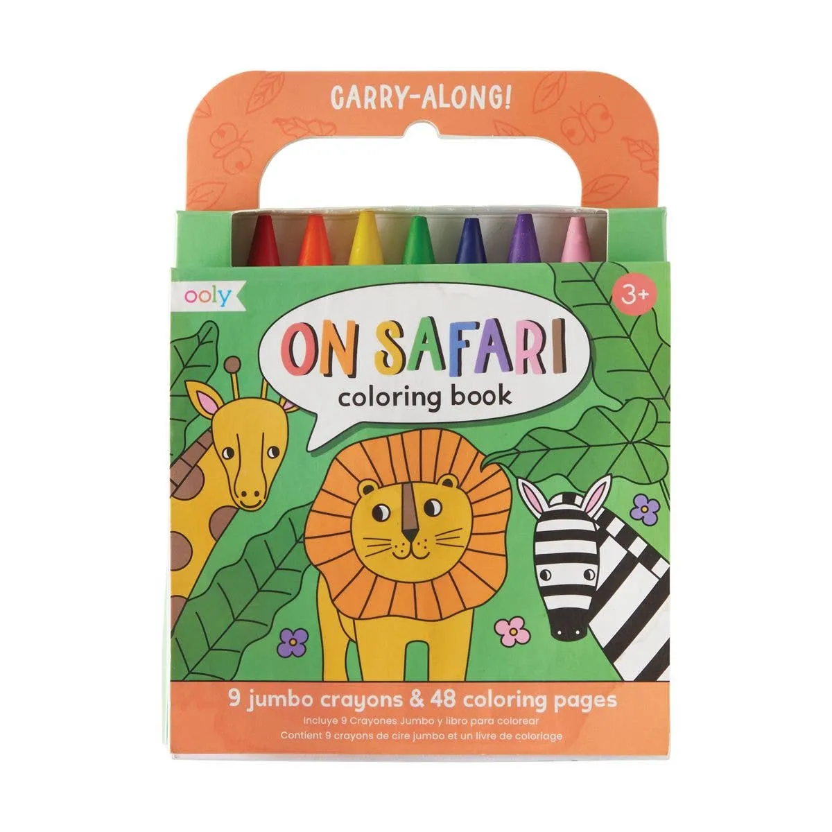 Ooly Carry Along Coloring Book Set | On Safari