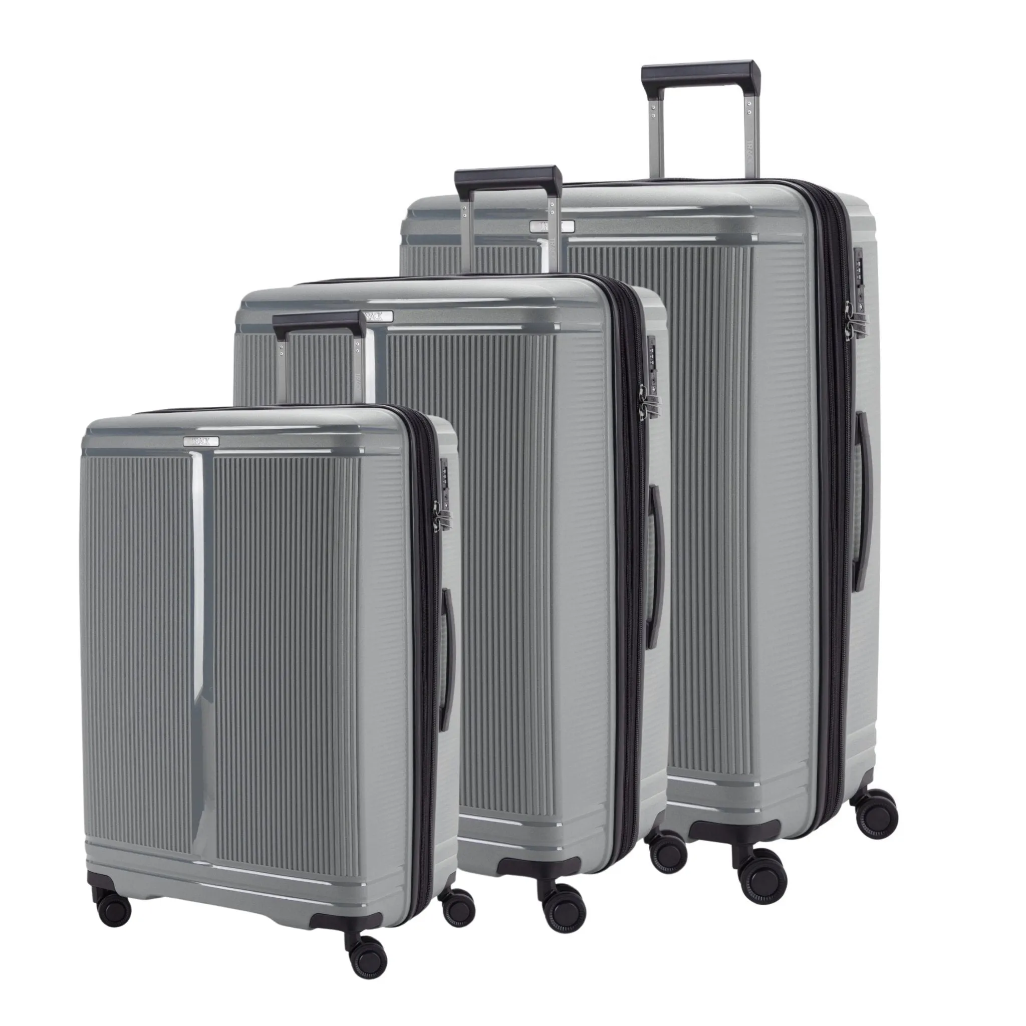 Oxford Suitcases Set of 3   Beauty Case - Dark Grey