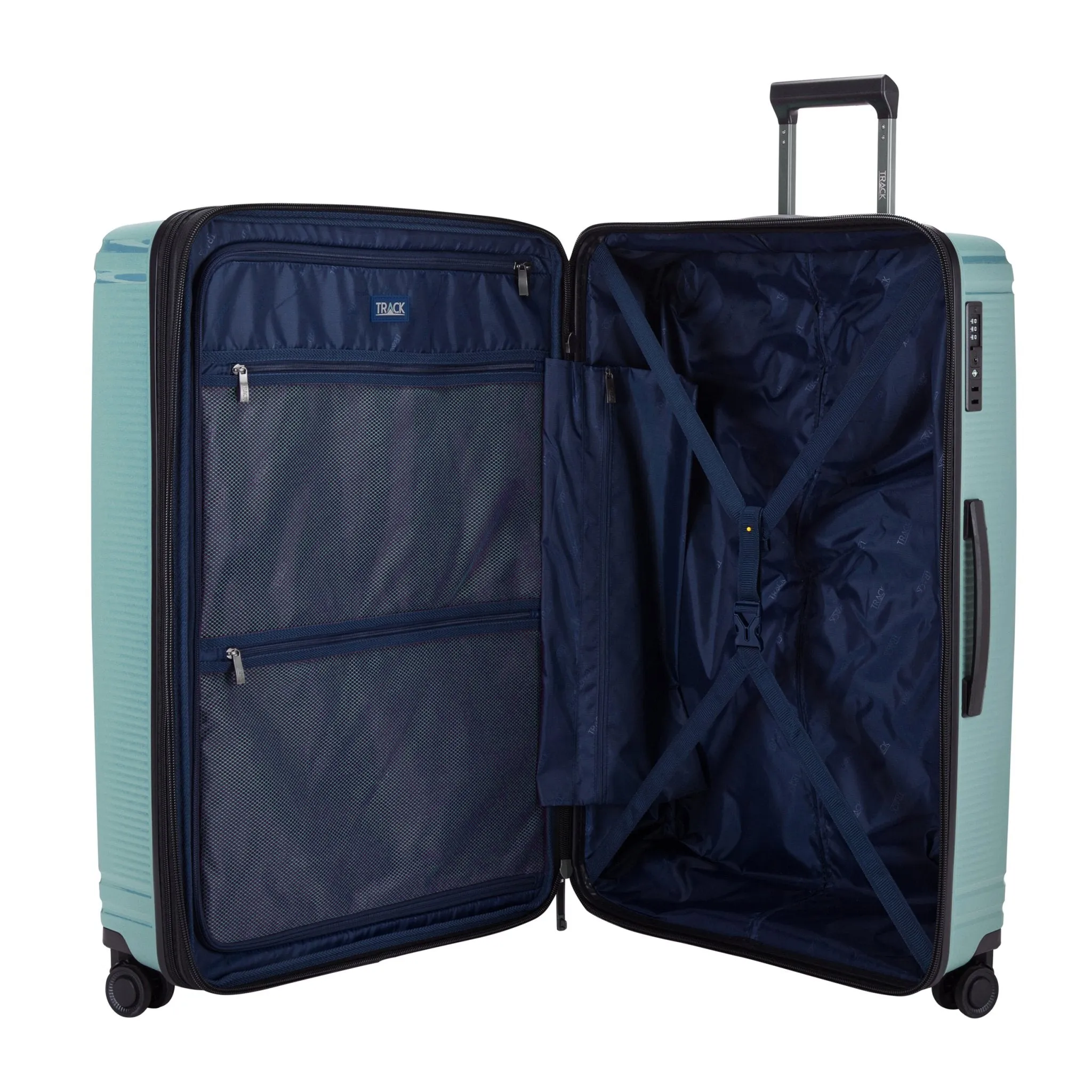 Oxford Suitcases Set of 3   Beauty Case - GreyBlue