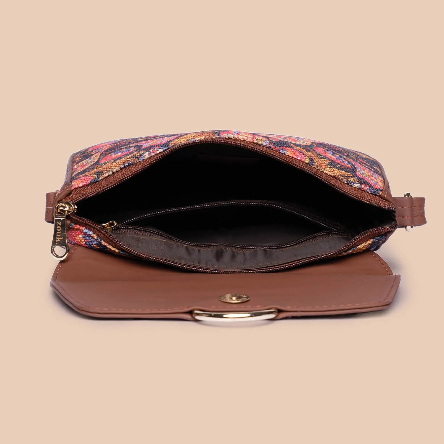 Paisley Print Classic Sling Bag