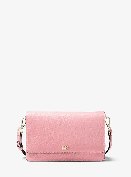 Pebbled Leather Convertible Crossbody Bag