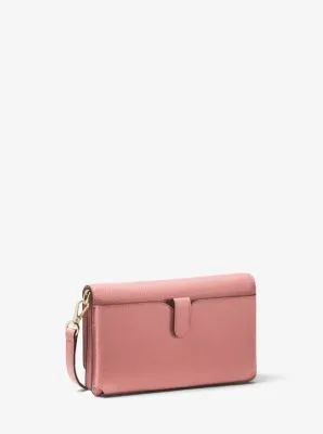 Pebbled Leather Convertible Crossbody Bag