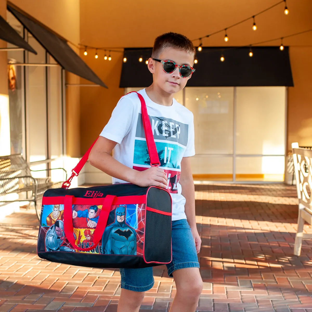 Personalized Kid's Travel Duffel Bag - Justice League