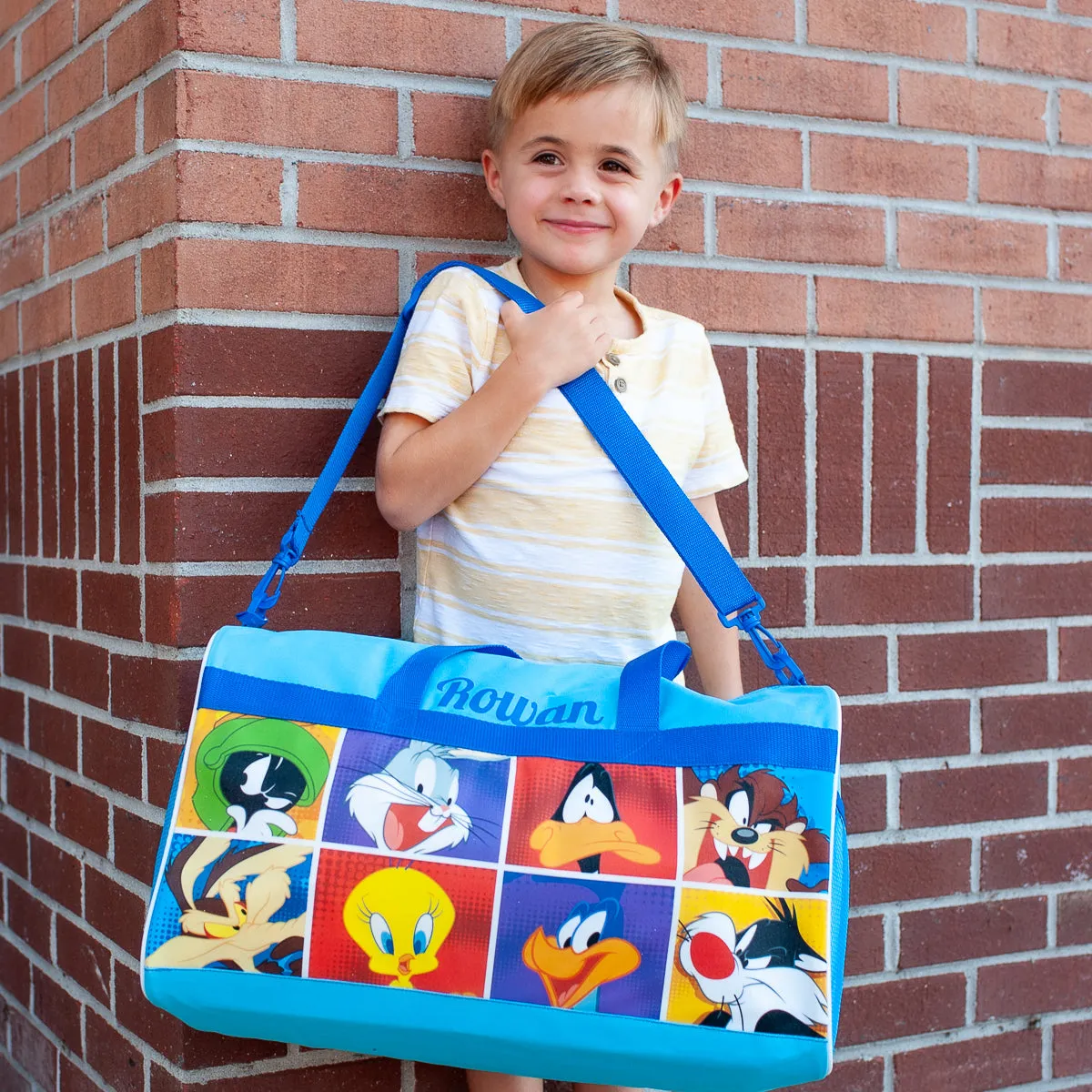 Personalized Kid's Travel Duffel Bag - Looney Tunes