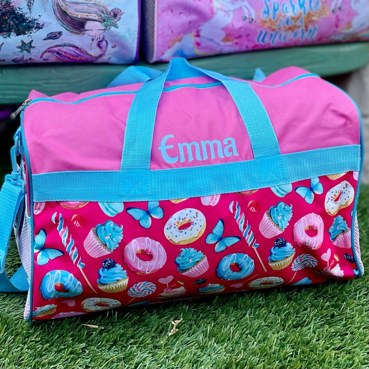 Personalized Kid's Travel Duffel Bag - Sweet Treats