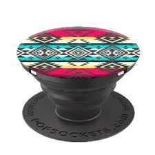 PopSockets Designs: Red Teal Yellow Tribal Pattern