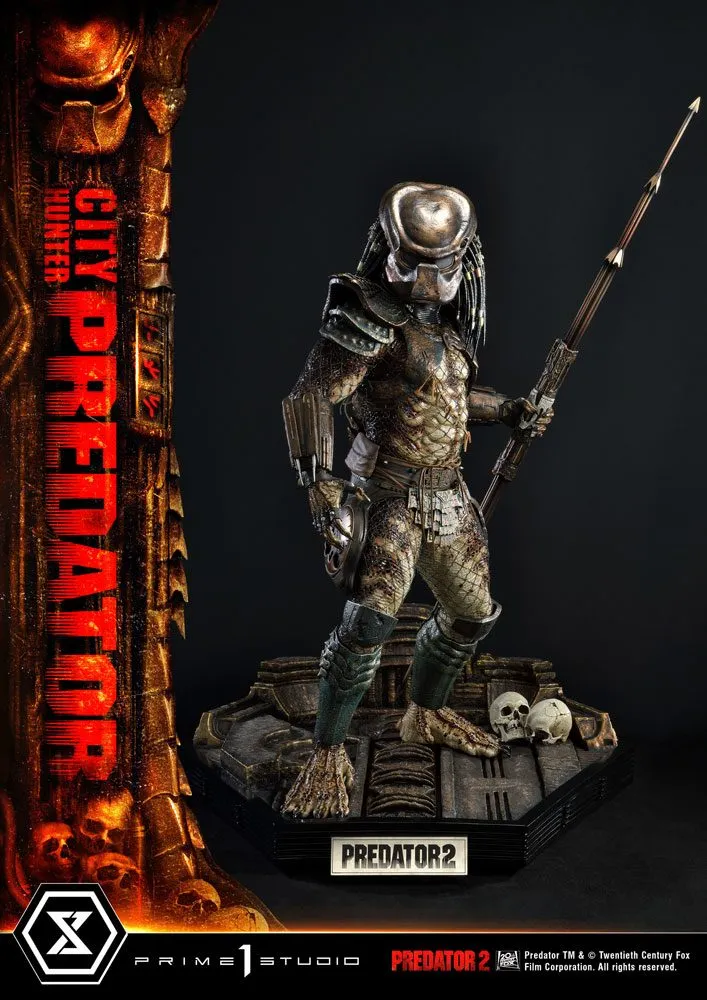 Predator 2 Museum Masterline Statue 1/3 City Hunter Predator 105 Cm