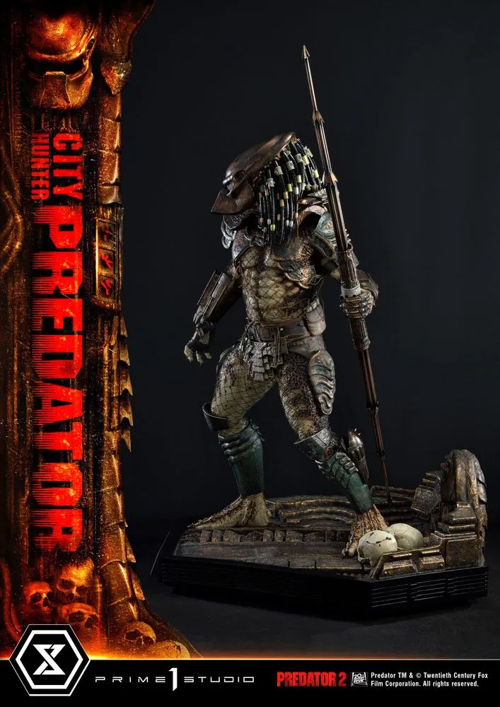 Predator 2 Museum Masterline Statue 1/3 City Hunter Predator 105 Cm