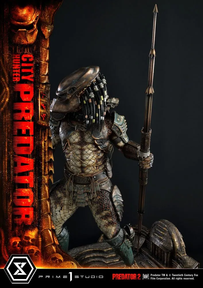 Predator 2 Museum Masterline Statue 1/3 City Hunter Predator 105 Cm