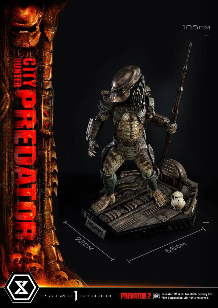 Predator 2 Museum Masterline Statue 1/3 City Hunter Predator 105 Cm