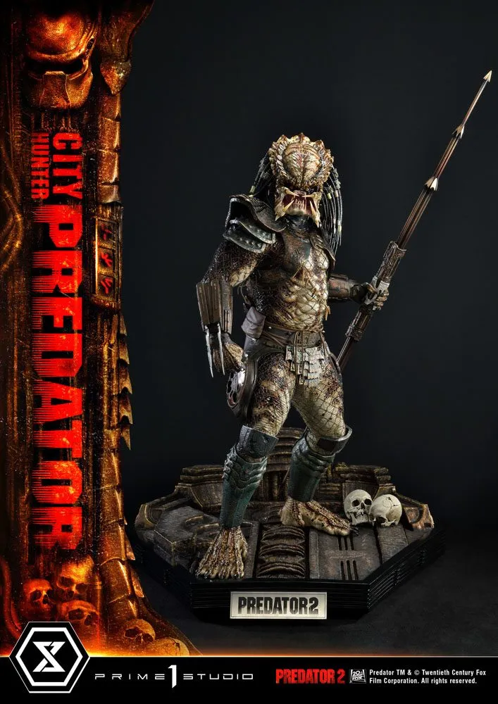 Predator 2 Museum Masterline Statue 1/3 City Hunter Predator 105 Cm