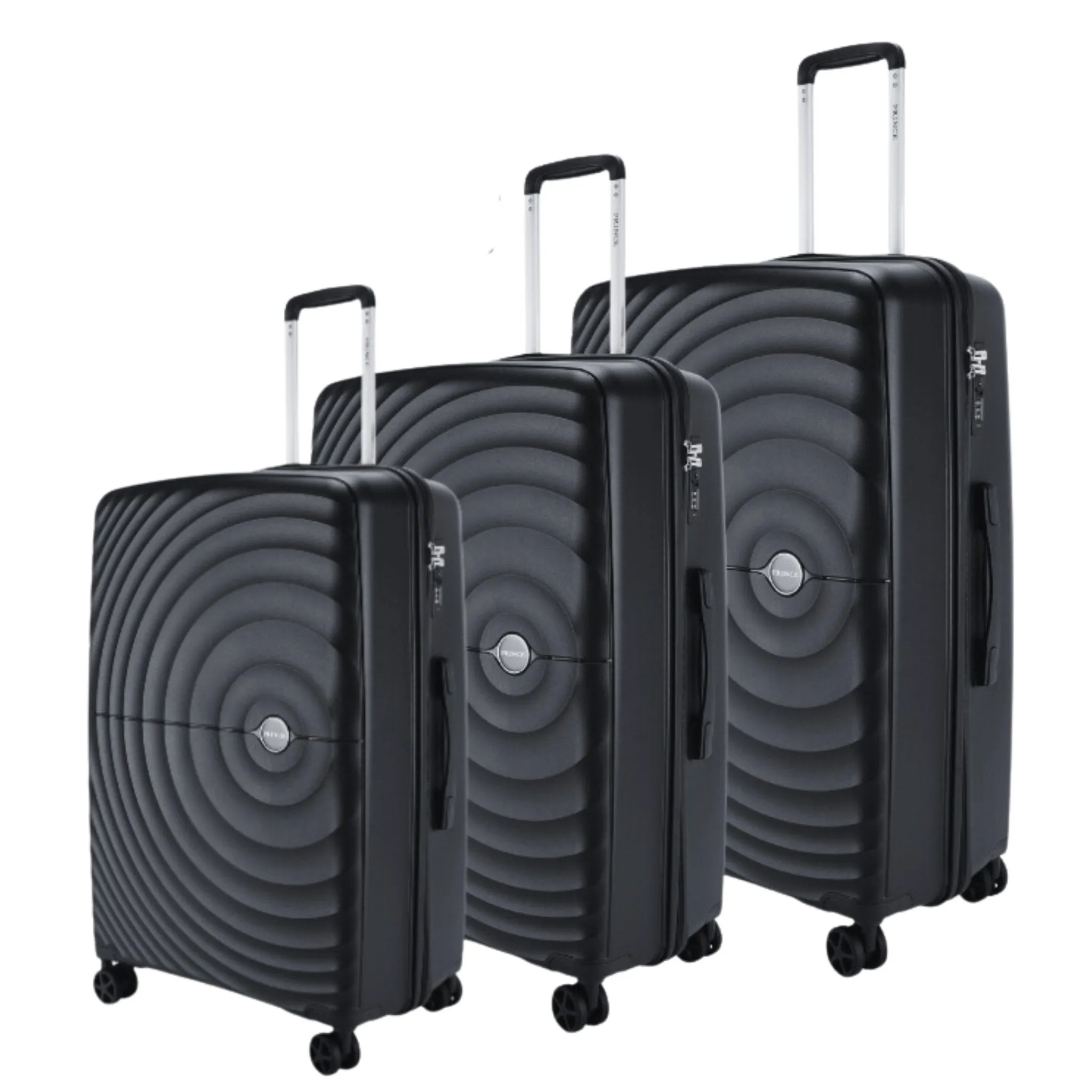 Prince Hardside Suitcase Set of 3-White PR16709