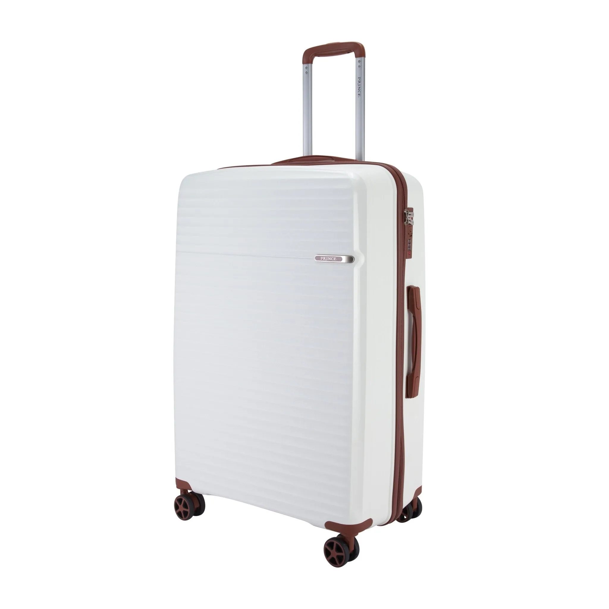 Prince Hardside Suitcase Set of 3-White PR16710