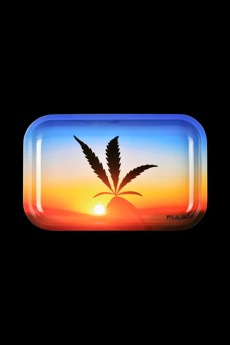 Pulsar Metal Rolling Tray - Leafy Sunset