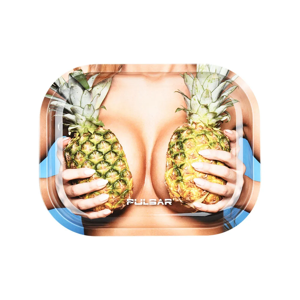 Pulsar Mini Metal Rolling Tray & Lid | Pineapples