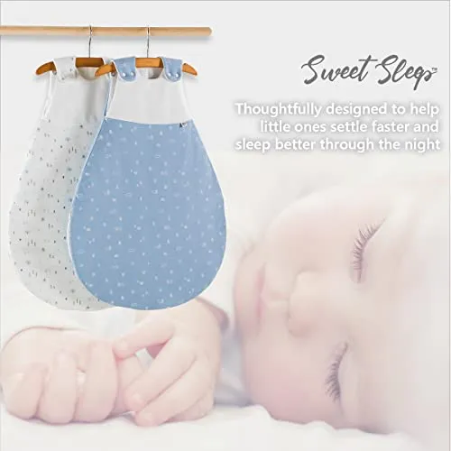 Quilted Cotton Sleep Sack 2.5 Tog Warm Winter Sleeping Bag Baby 18 to 24 Months