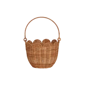 Rattan Tulip Carry Basket | Natural