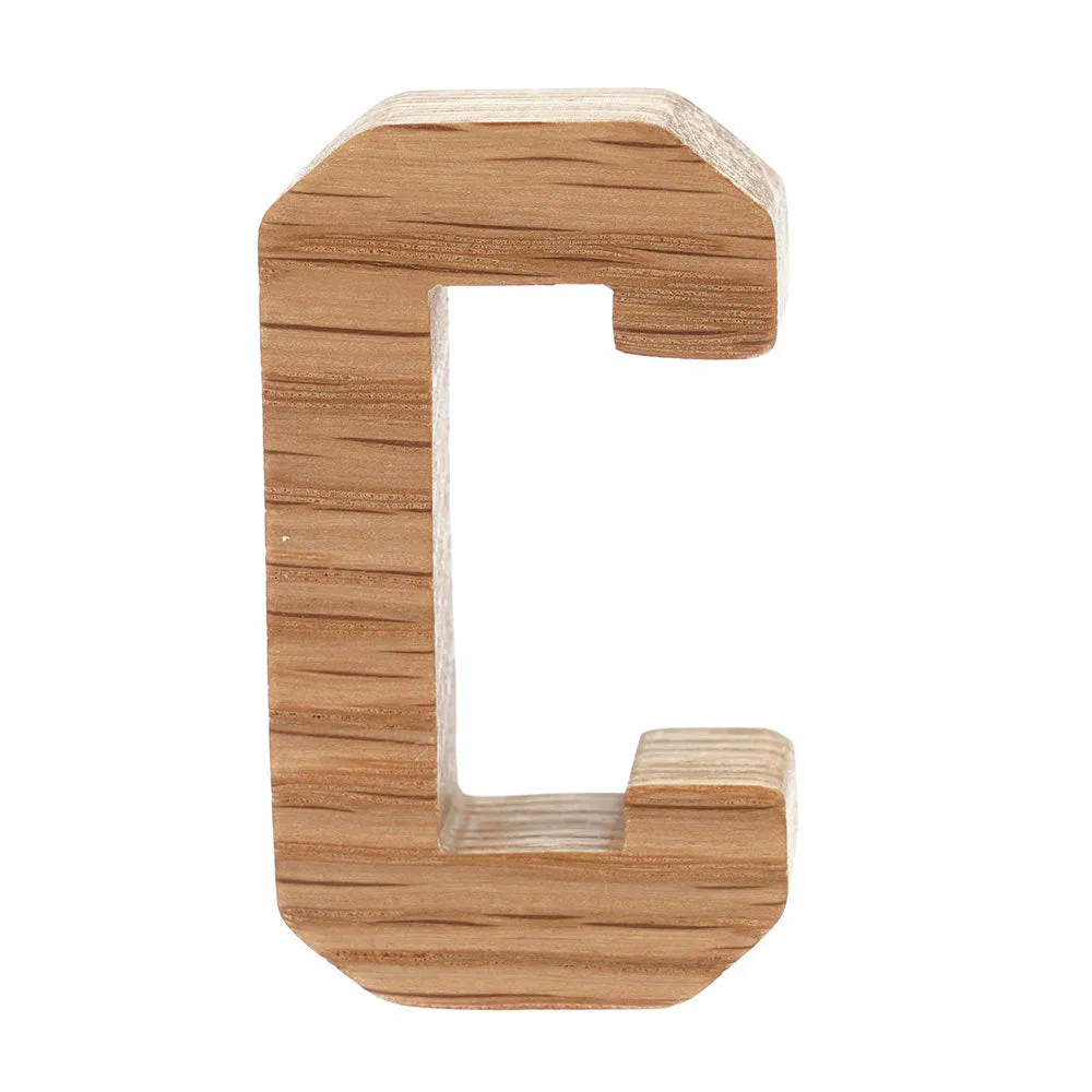 Reel Wood Individual Capital Letters