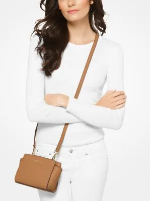 Selma Mini Saffiano Leather Crossbody