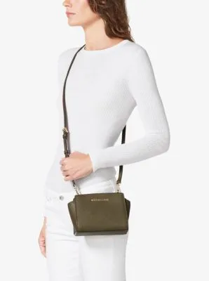 Selma Mini Saffiano Leather Crossbody