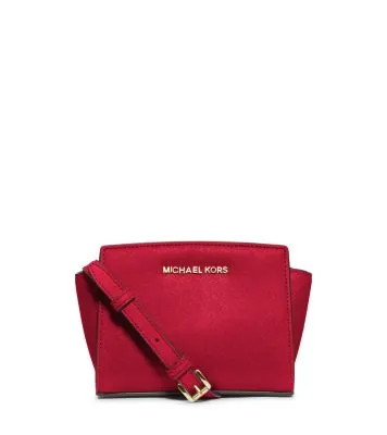 Selma Mini Saffiano Leather Crossbody