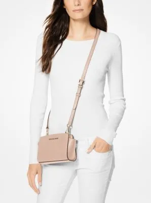 Selma Mini Saffiano Leather Crossbody