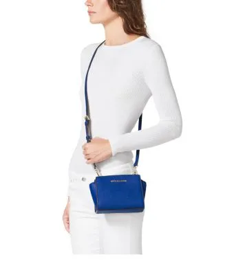 Selma Mini Saffiano Leather Crossbody