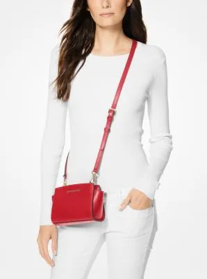 Selma Mini Saffiano Leather Crossbody