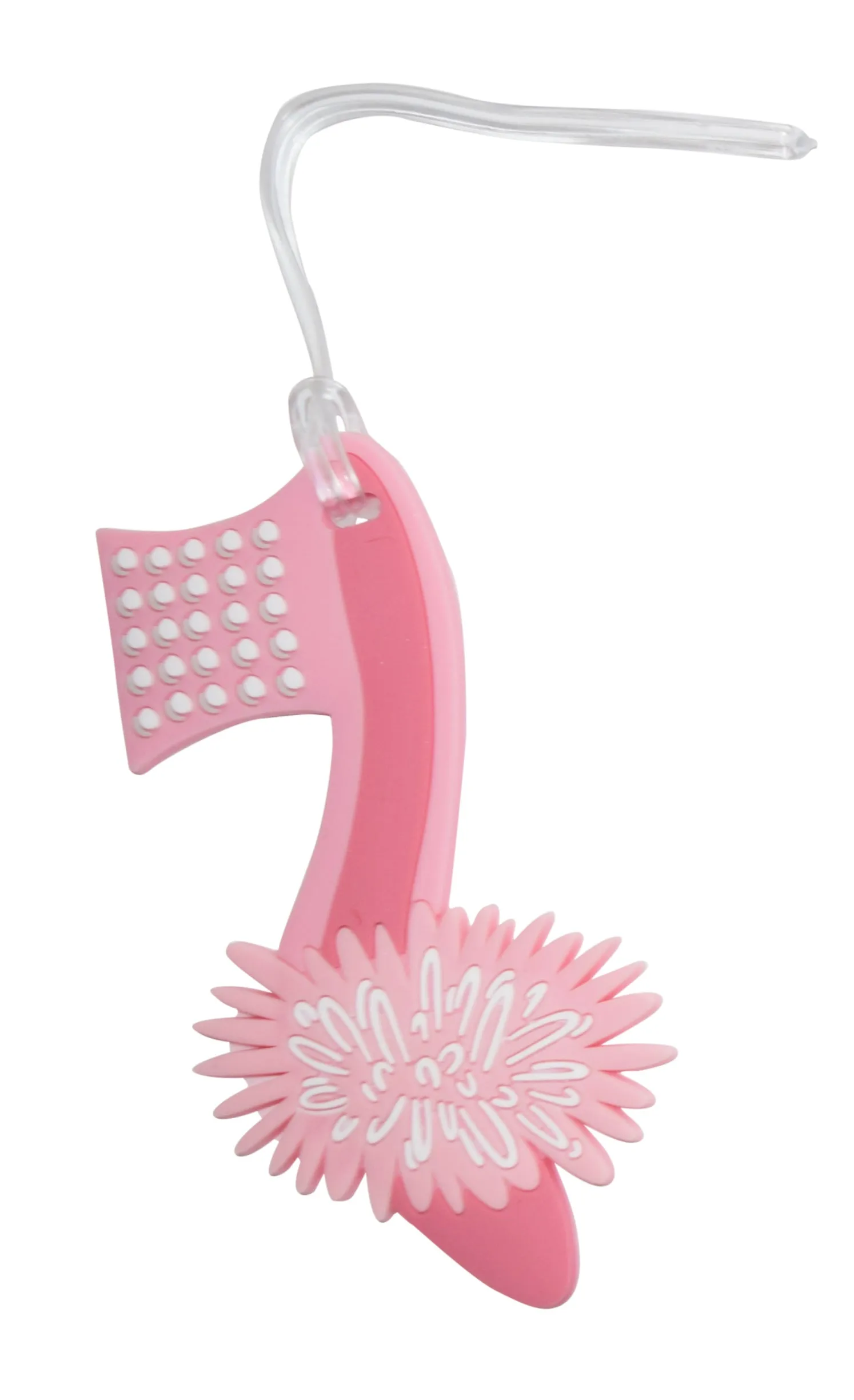 Silicone Luggage Tag Fuzzy Heel