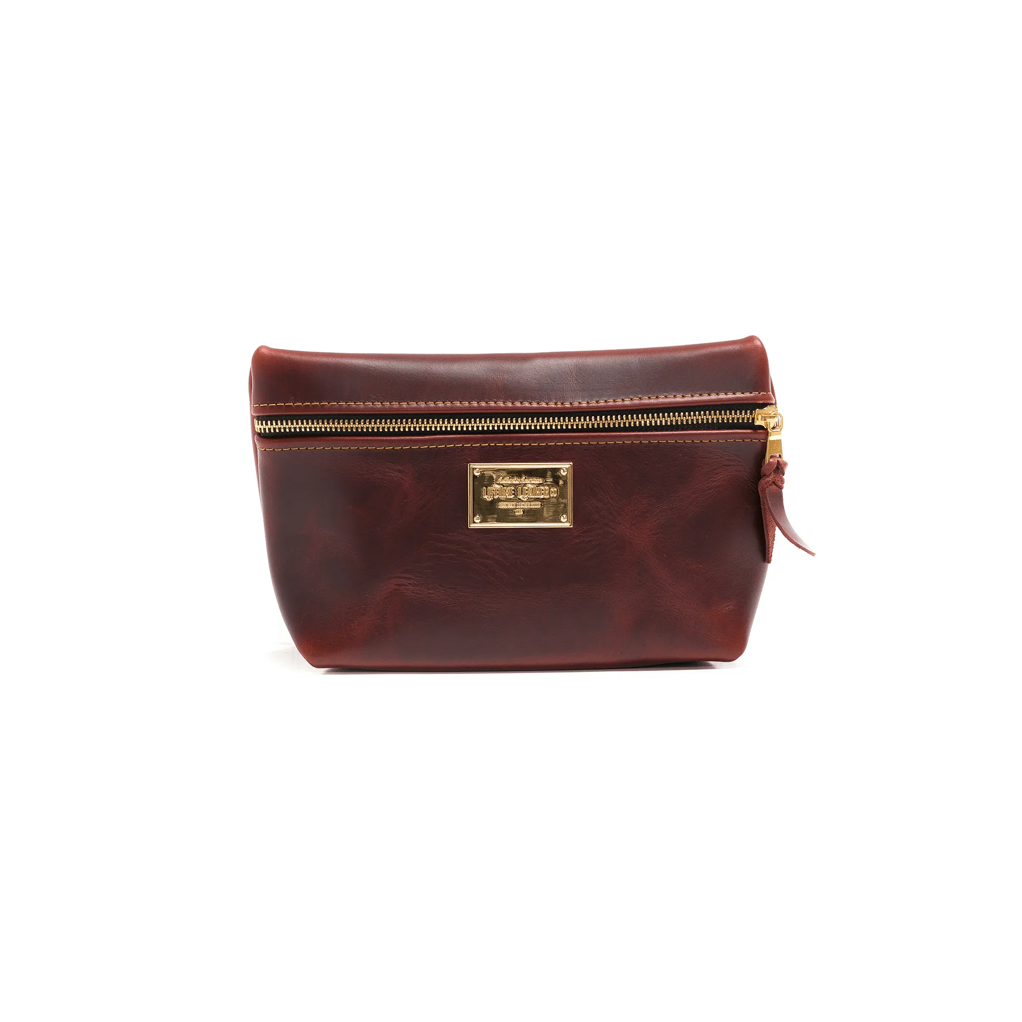 Smooth Leather Cosmetic Bag