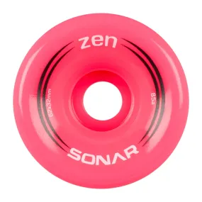 Sonar Zen Roller Skate Wheels 62mm 85a - Pink (4 Pack)