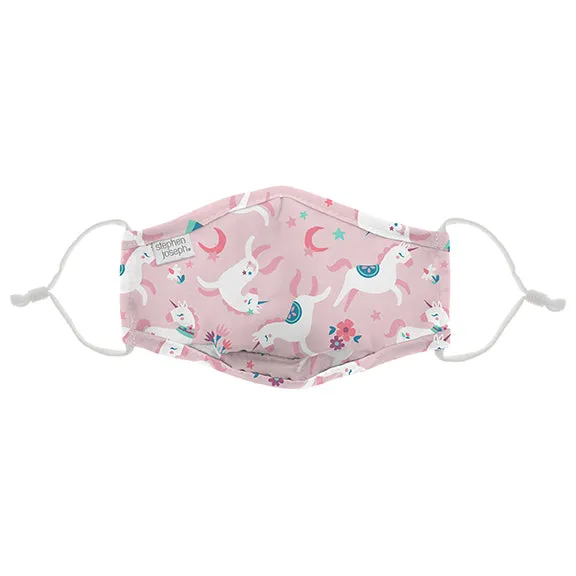 STEPHEN JOSEPH KIDS ALL OVER PRINT ACCESSORIES  - KID SIZED FACE MASKS