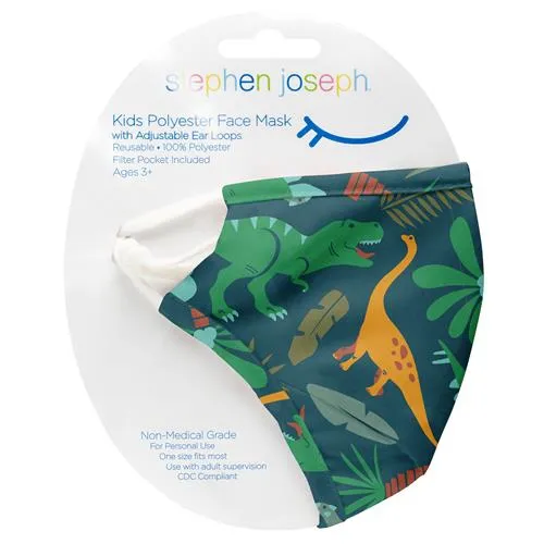 STEPHEN JOSEPH KIDS ALL OVER PRINT ACCESSORIES  - KID SIZED FACE MASKS