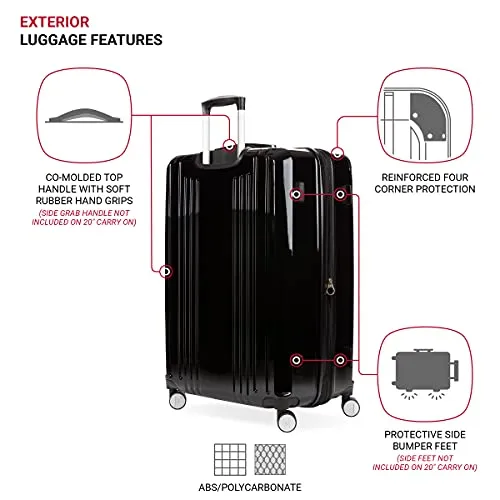 SwissGear 7786 Hardside Expandable Luggage with Spinner Wheels