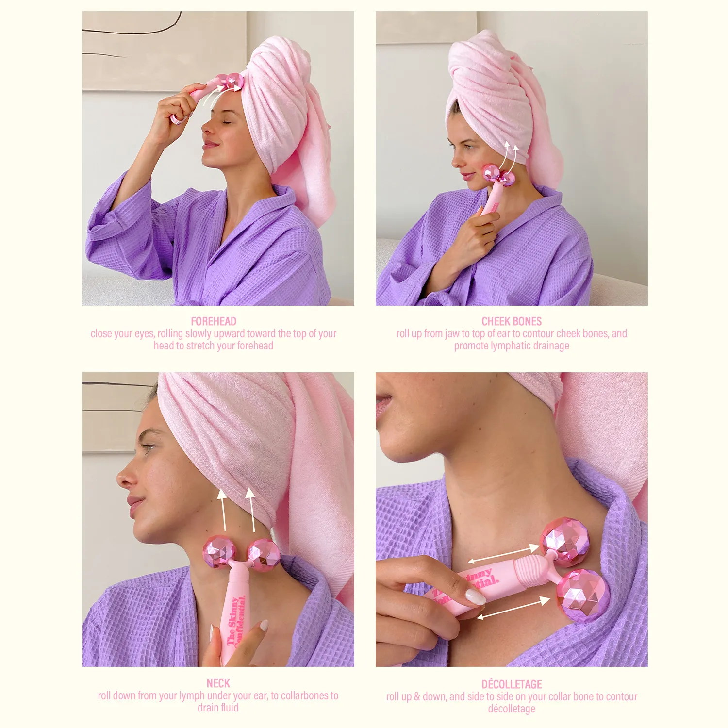 The Skinny Confidential Pink Balls Face Massager