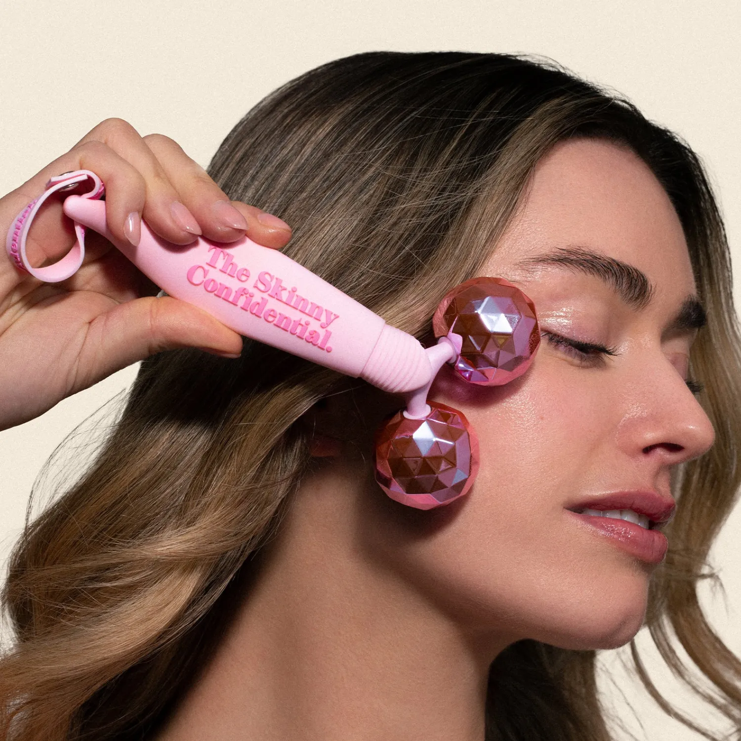 The Skinny Confidential Pink Balls Face Massager