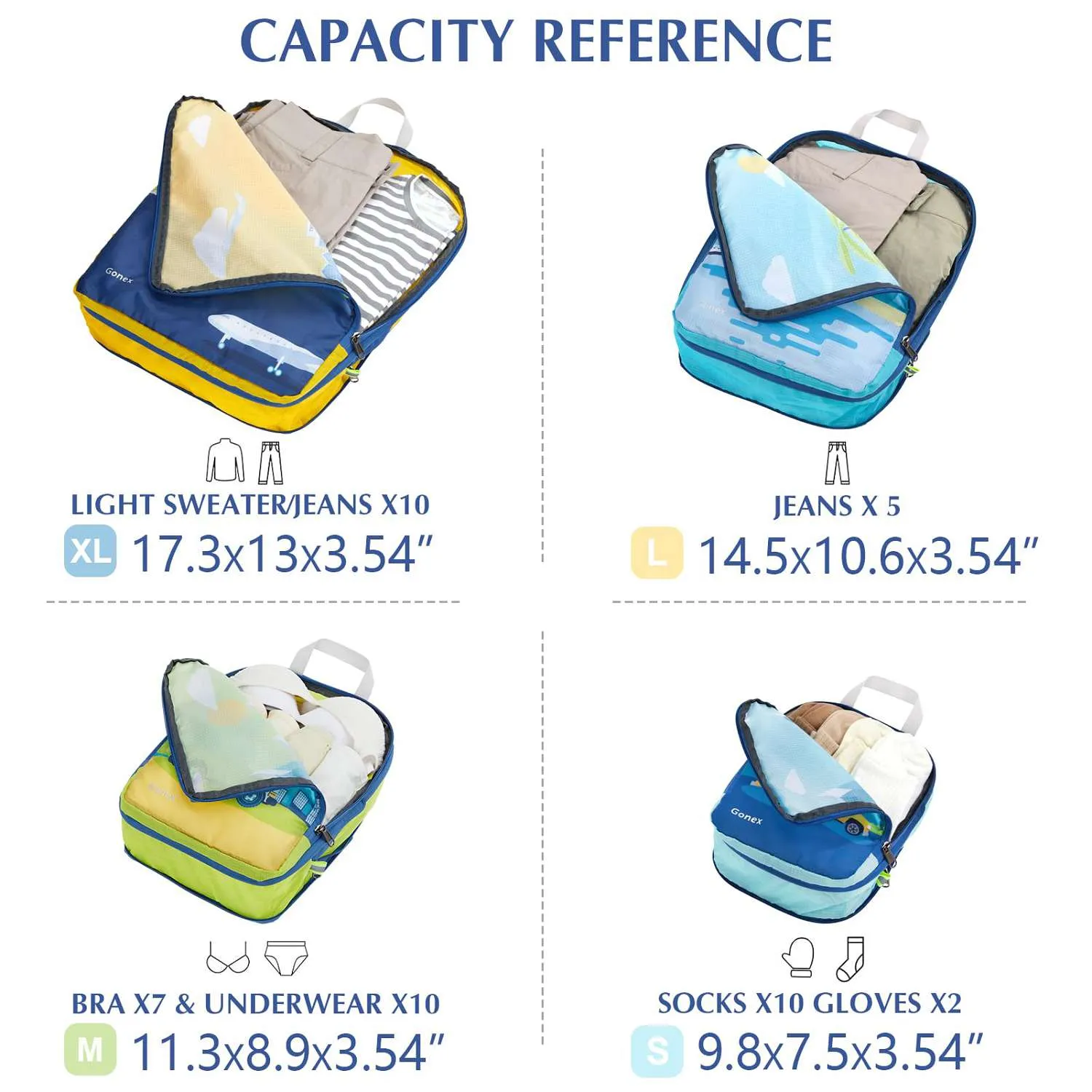 Travel Compression Packing Cubes