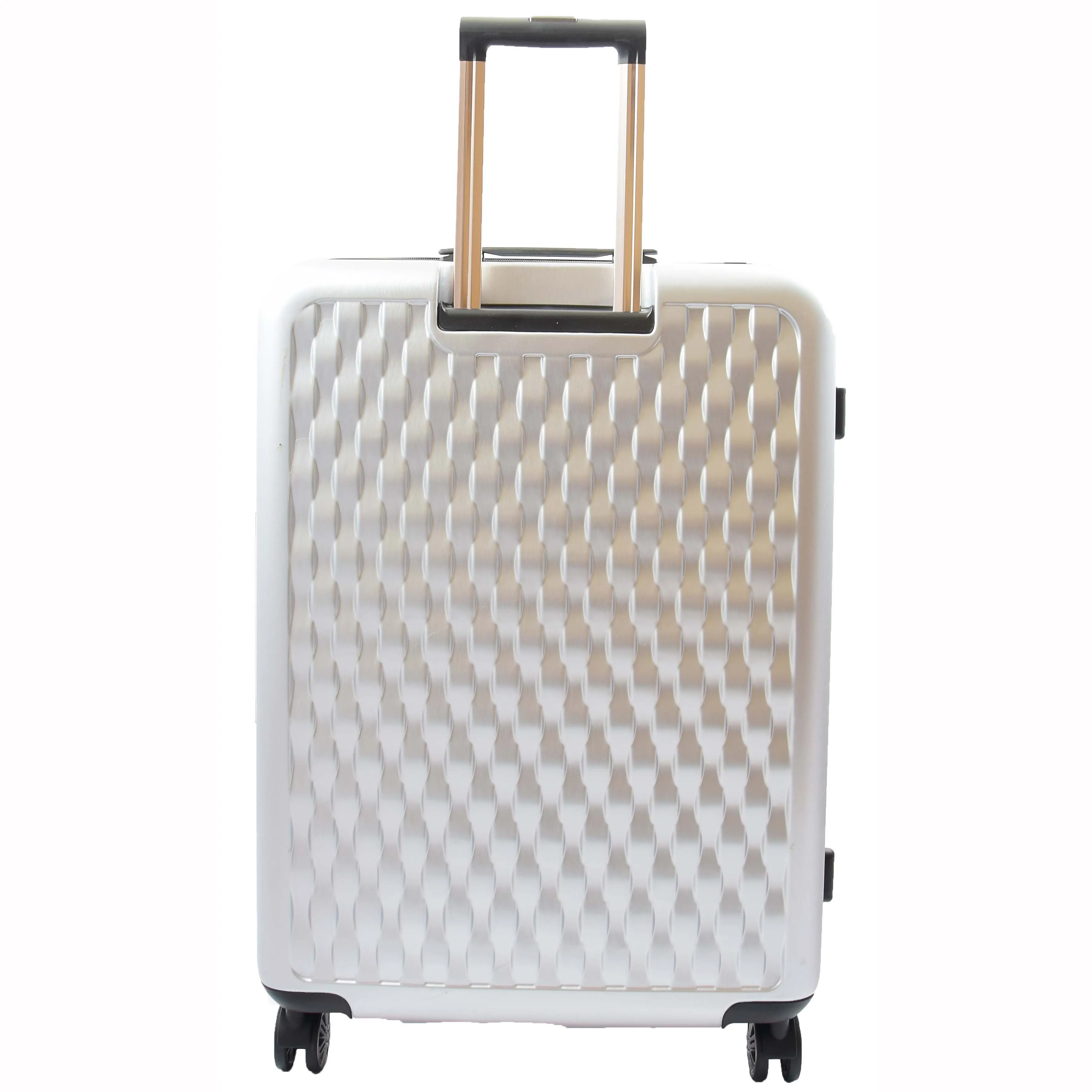 Travel Luggage 8 Wheel 360 Spinner Macau Silver