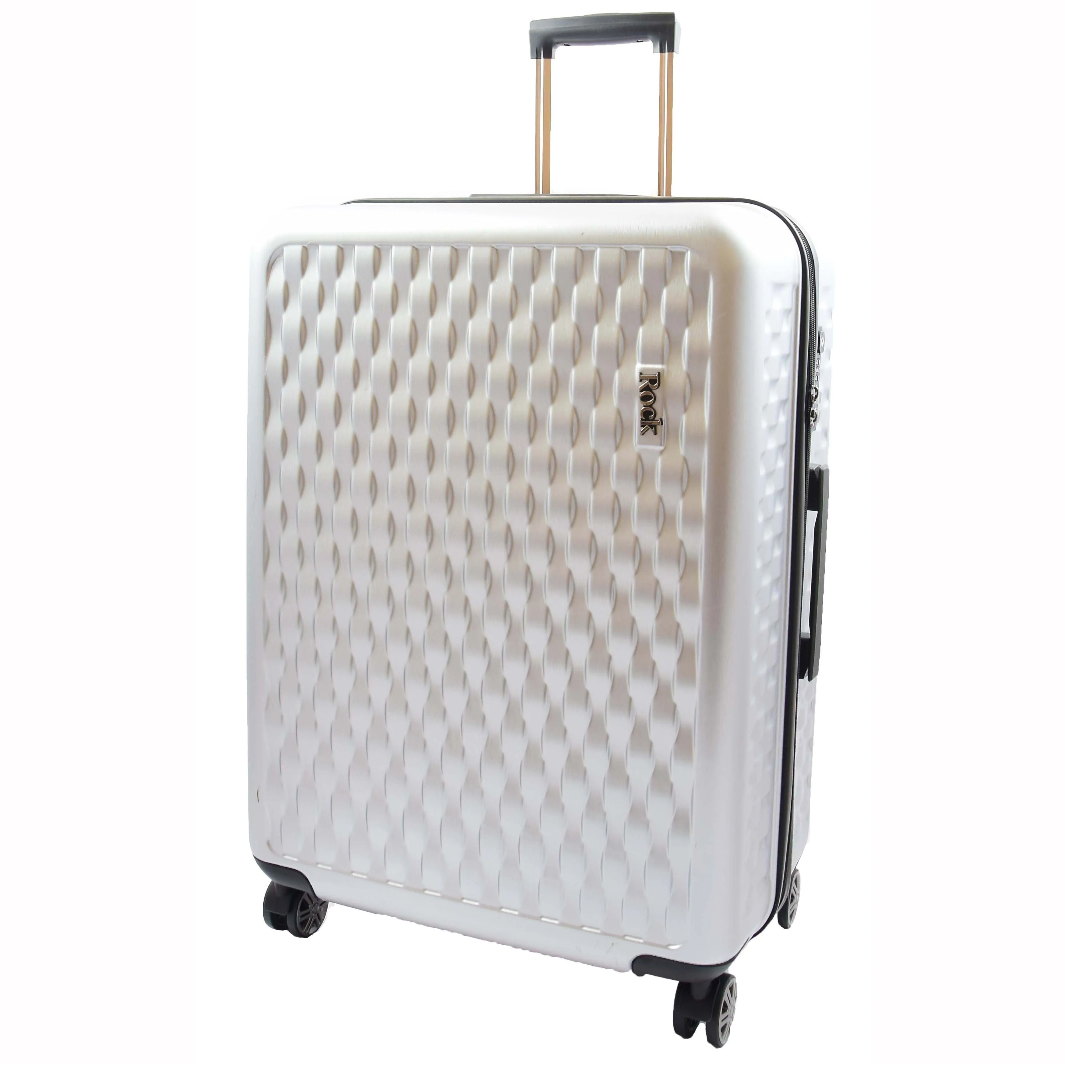 Travel Luggage 8 Wheel 360 Spinner Macau Silver