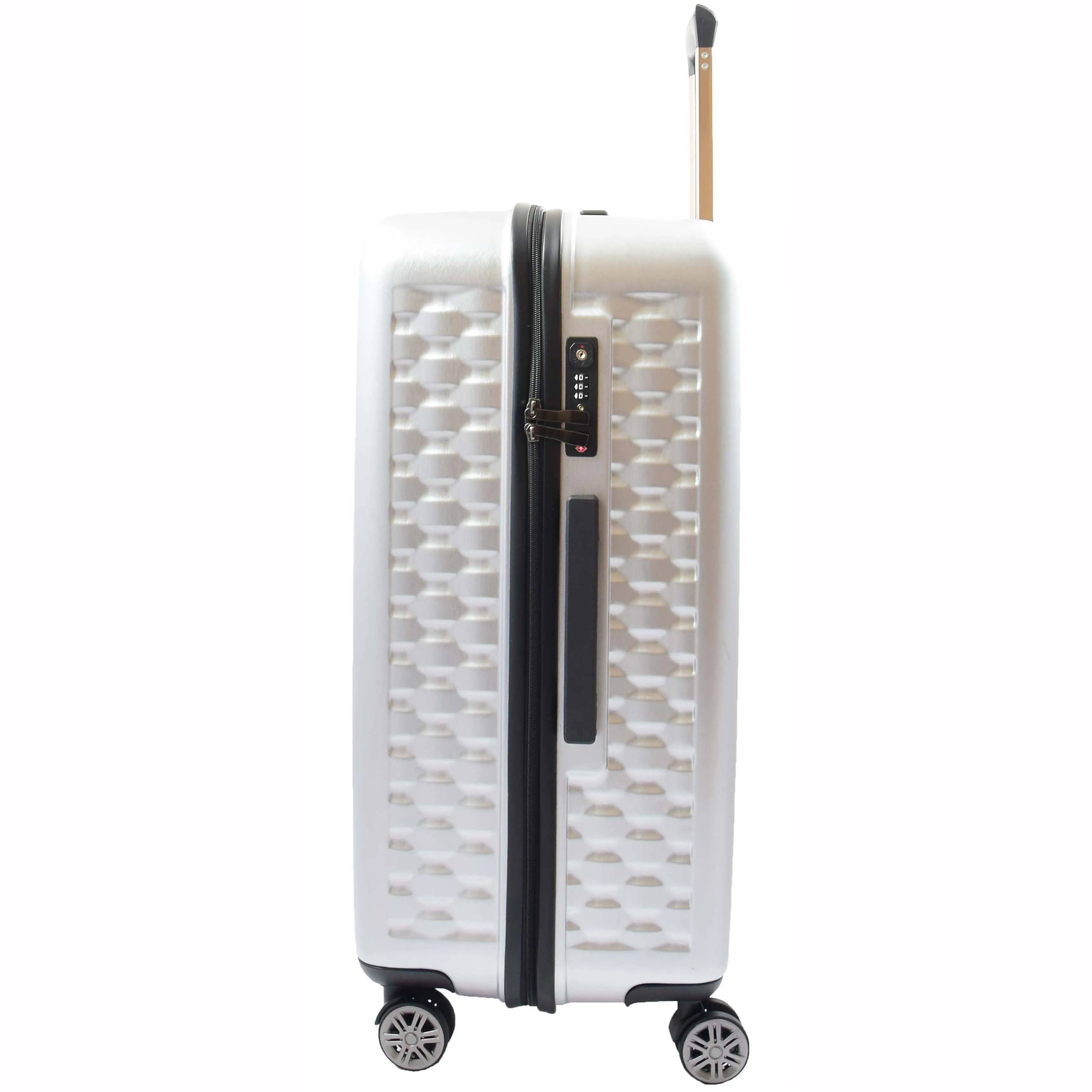 Travel Luggage 8 Wheel 360 Spinner Macau Silver