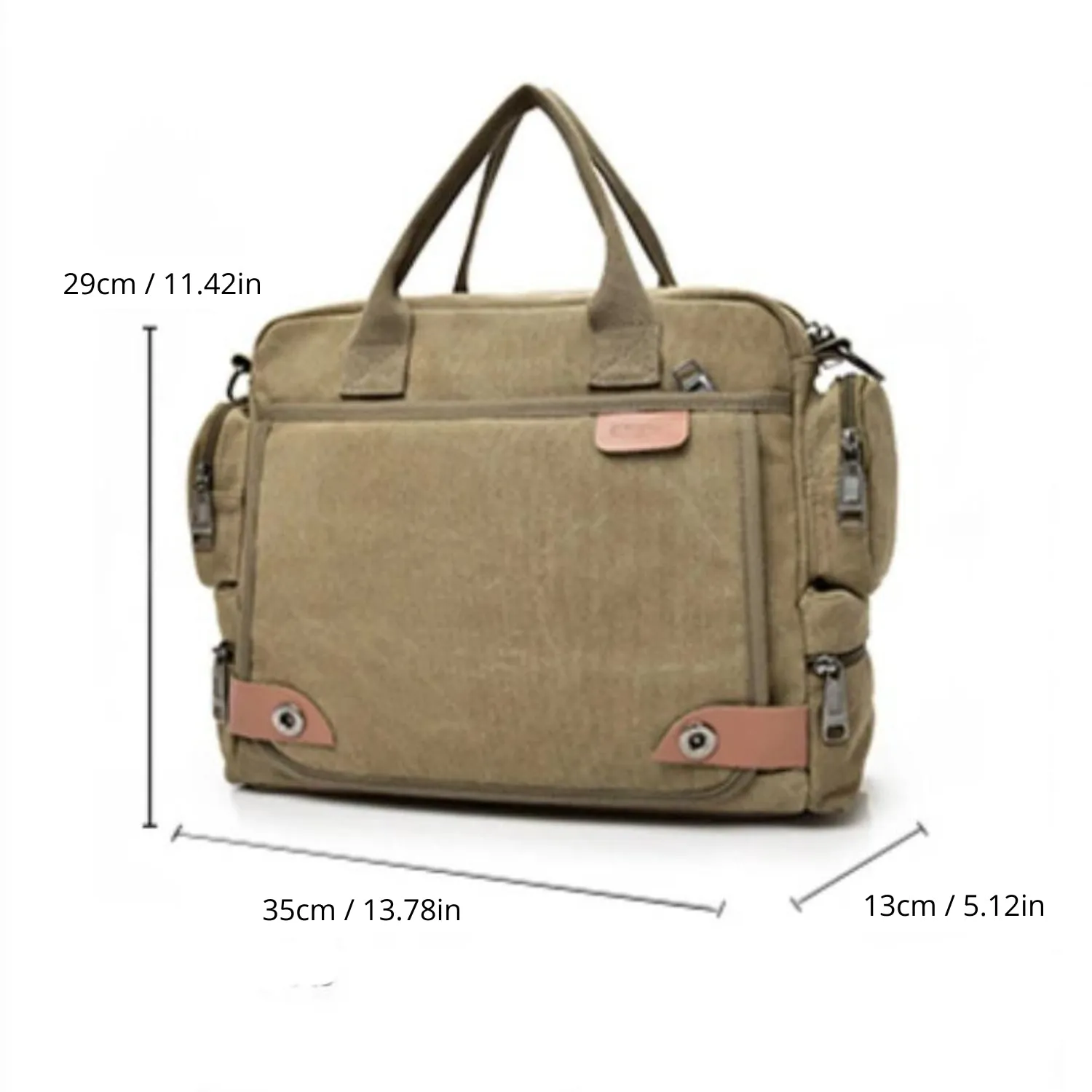 Urban-Style Canvas Satchel Shoulder Bag