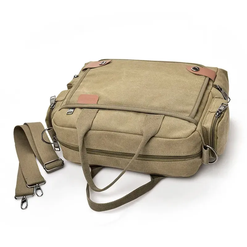 Urban-Style Canvas Satchel Shoulder Bag