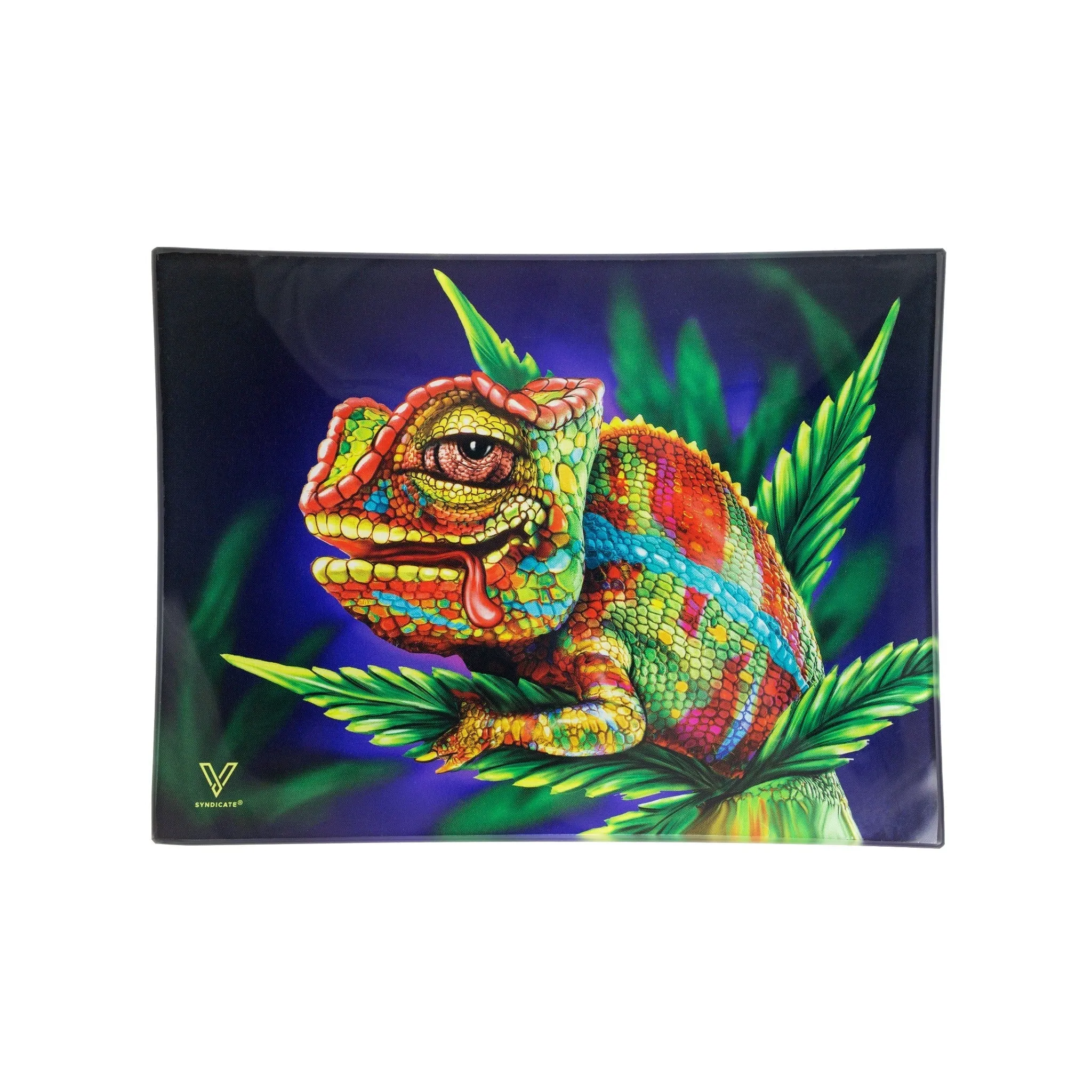 V Syndicate Cloud 9 Chameleon Glass Rolling Tray