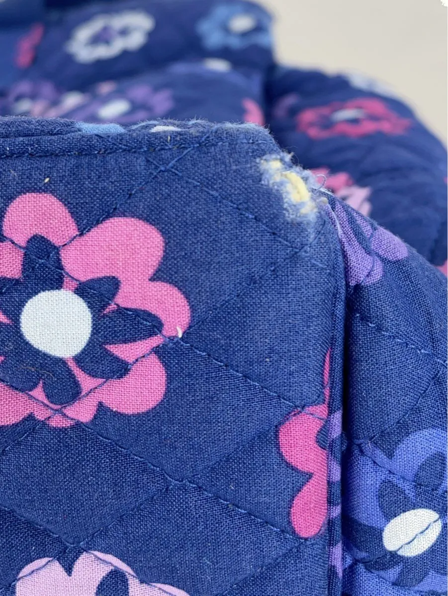 Vera Bradley Grand Traveler Duffle Blue Purple Pink Ellie Flowers