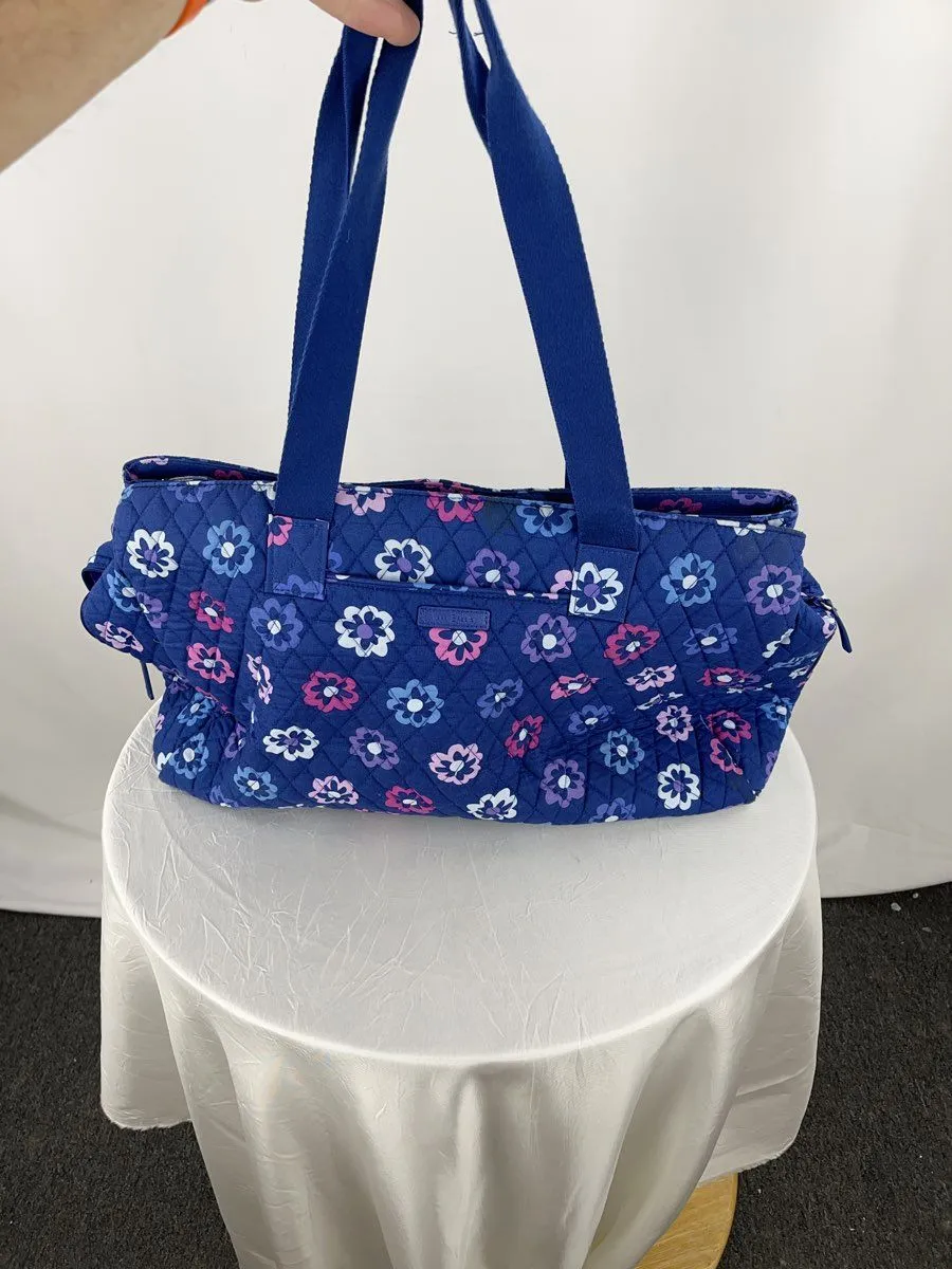 Vera Bradley Grand Traveler Duffle Blue Purple Pink Ellie Flowers